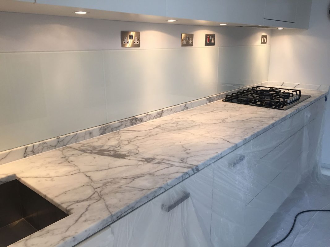 Marble countertop restoration