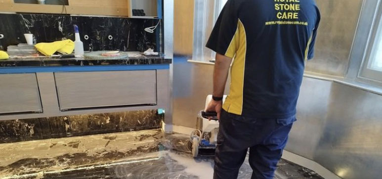 Marble Kitchen Backsplash Restoration Repair London